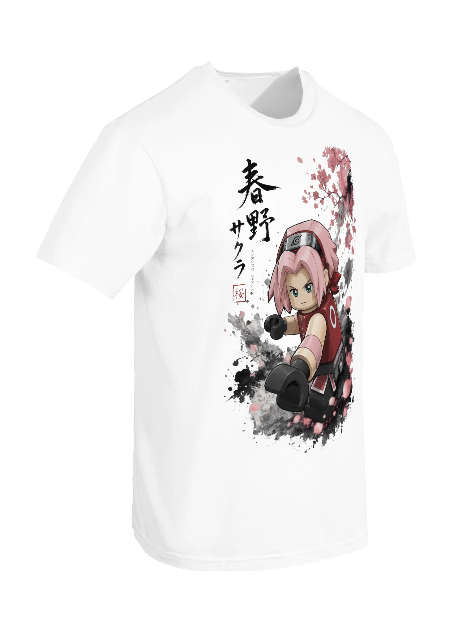 Pink Warrior Sakura Lego-Style Tee product image (4)