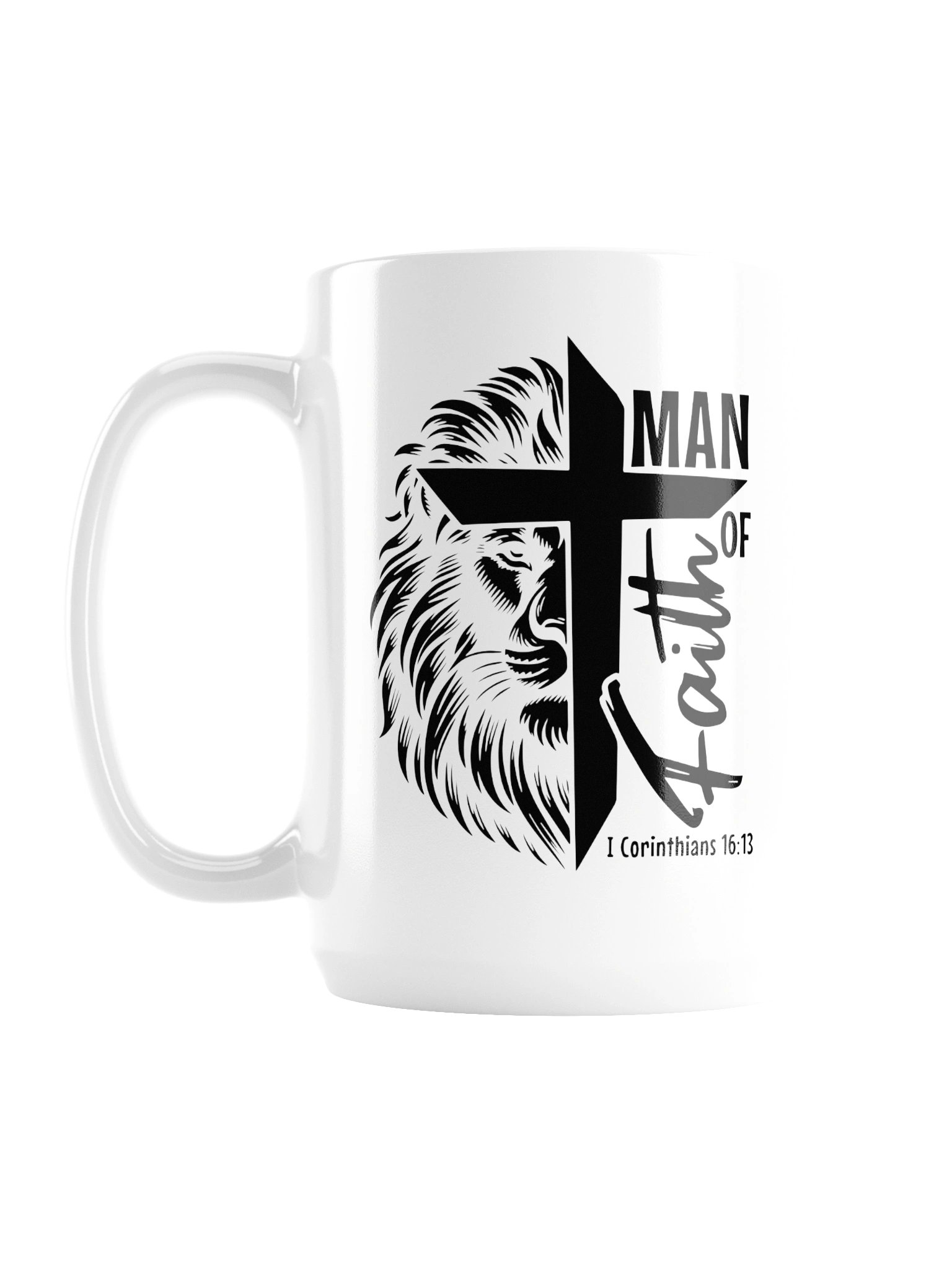 002-Man Of Faith Majestic Lion Mug product image (1)