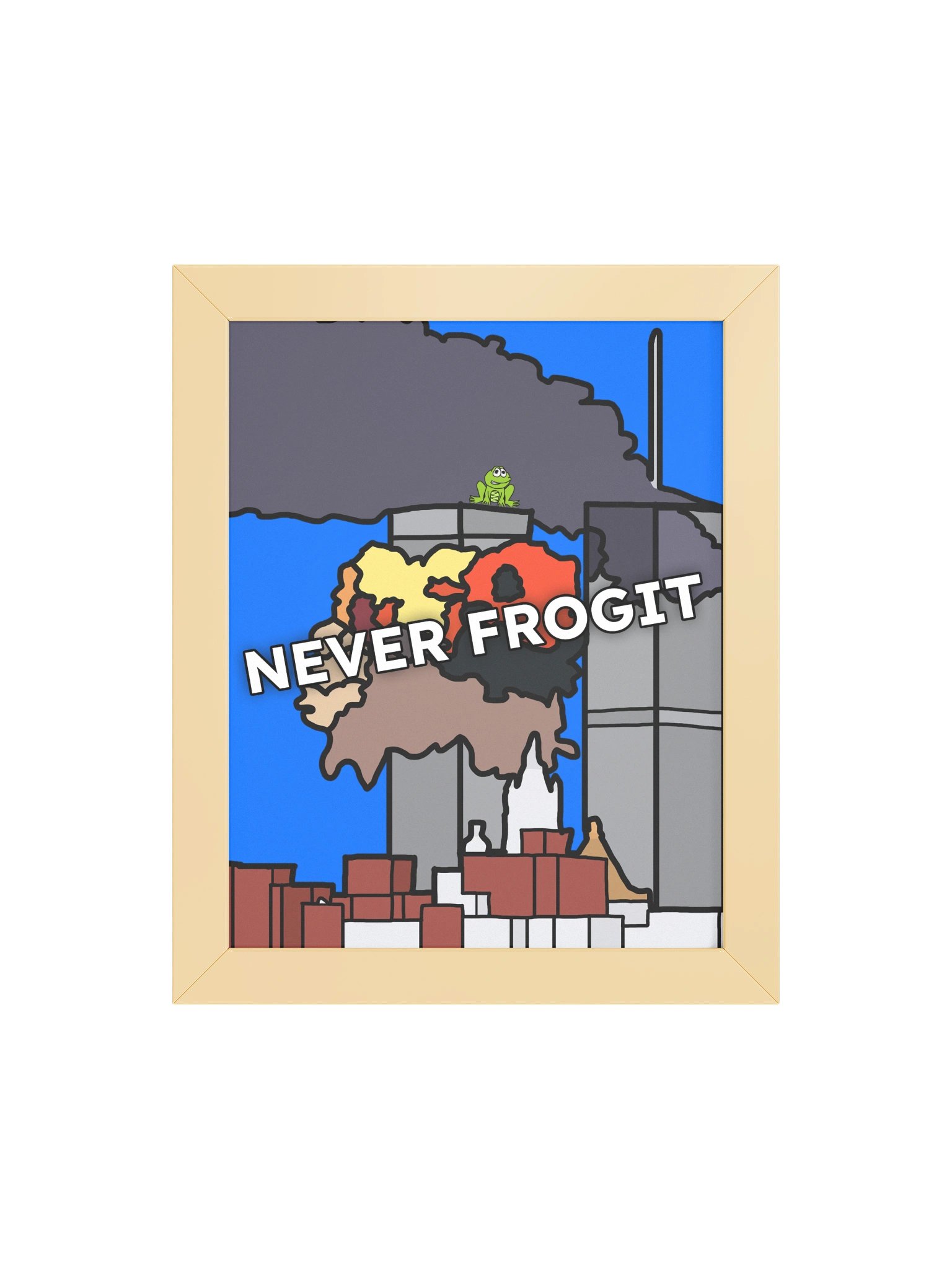 Never Frogit | Framed Matte Poster product image (4)