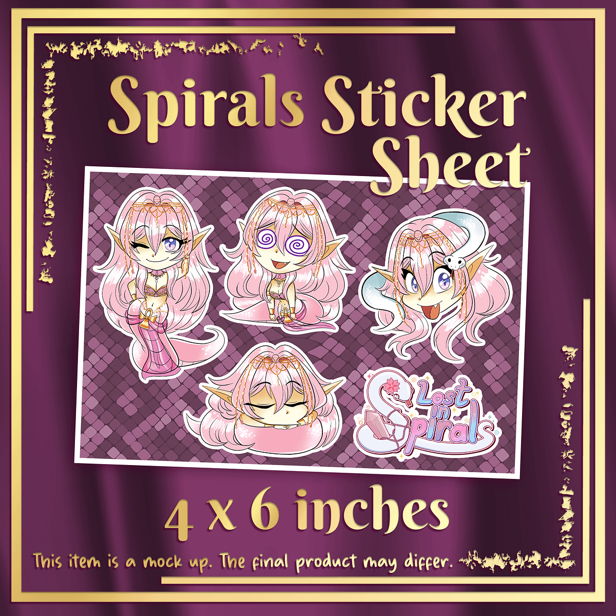 Spirals Debut Sticker Sheet [PREORDER] | RaechitMerch