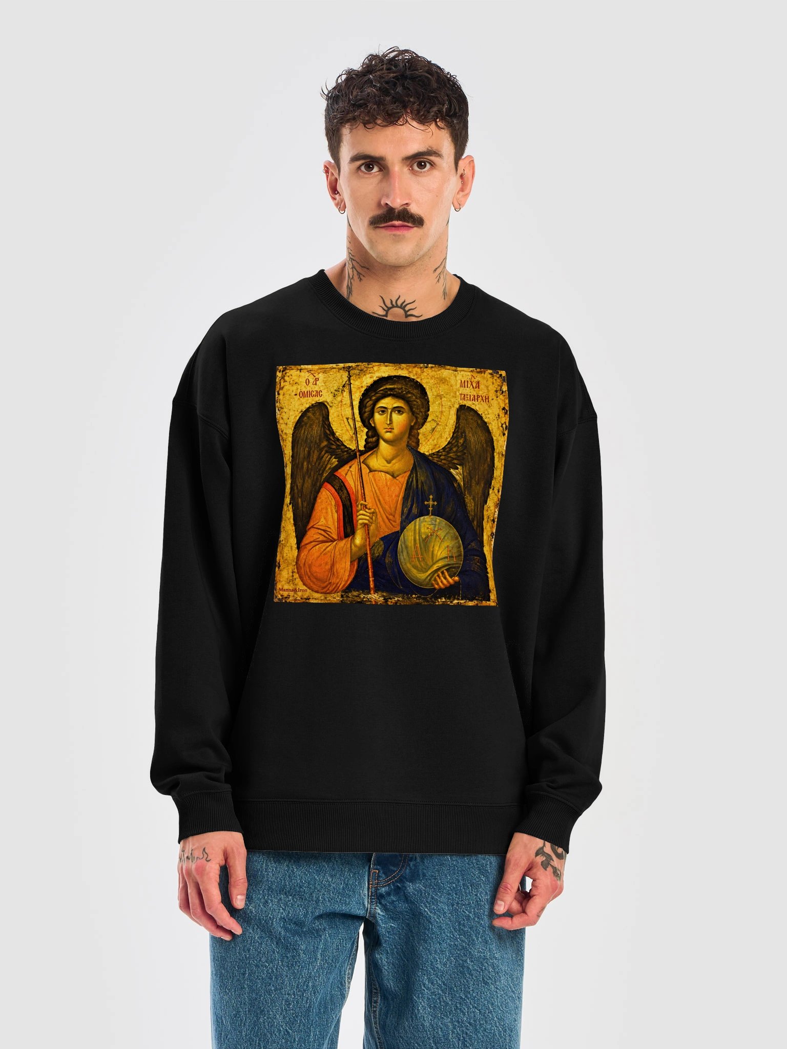 Orthodox Michael The Archangel Oversized Organic Long Sleeve product image (5)