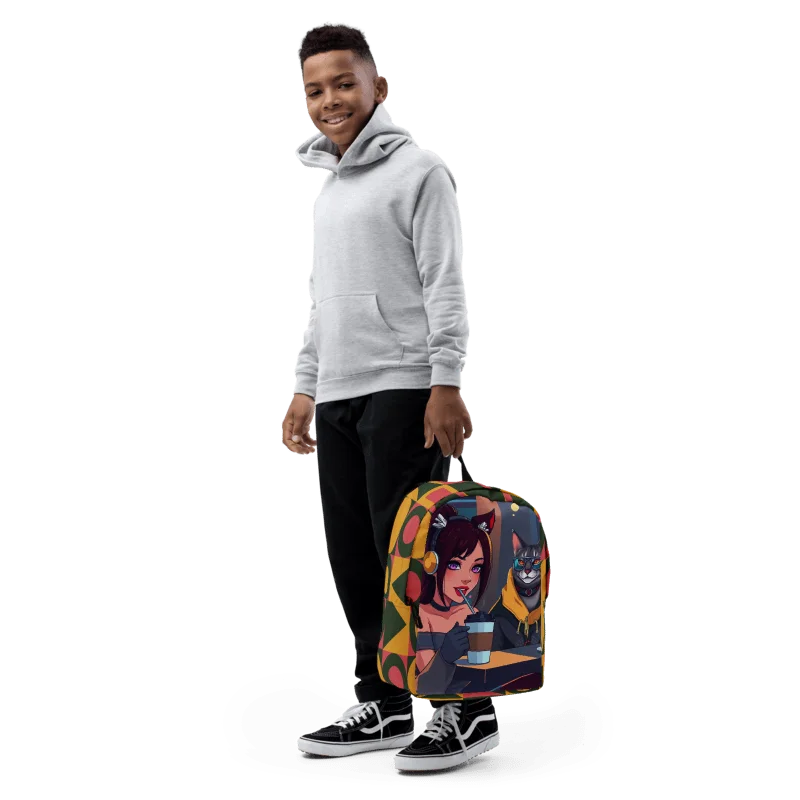 Minimalist Backpack - Purrfectly Sophisticated product image (6)