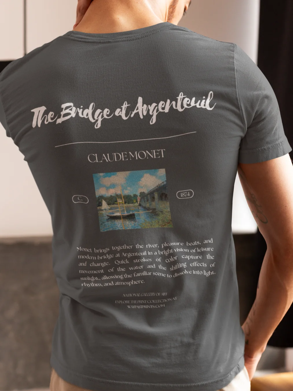 The Bridge at Argenteuil (Claude Monet) T-Shirt product image (4)