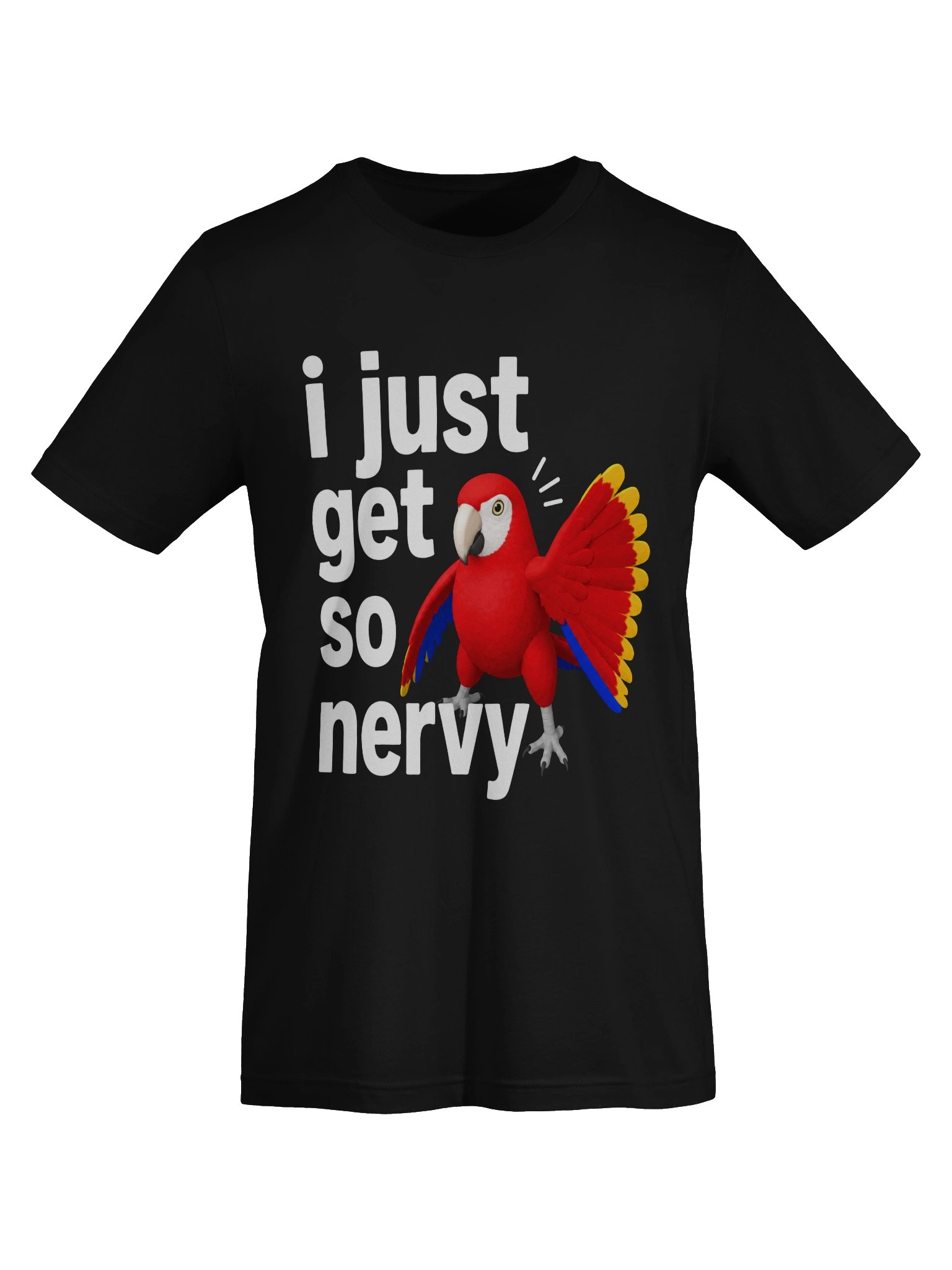 (Adult) Scarlet Macaw - I Just Get So Nervy - T-shirt product image (5)