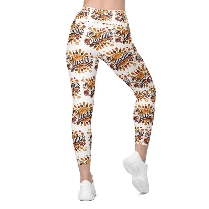Retro Sunshine Crossover Leggings with UPF 50+ Sun Protection product image (2)