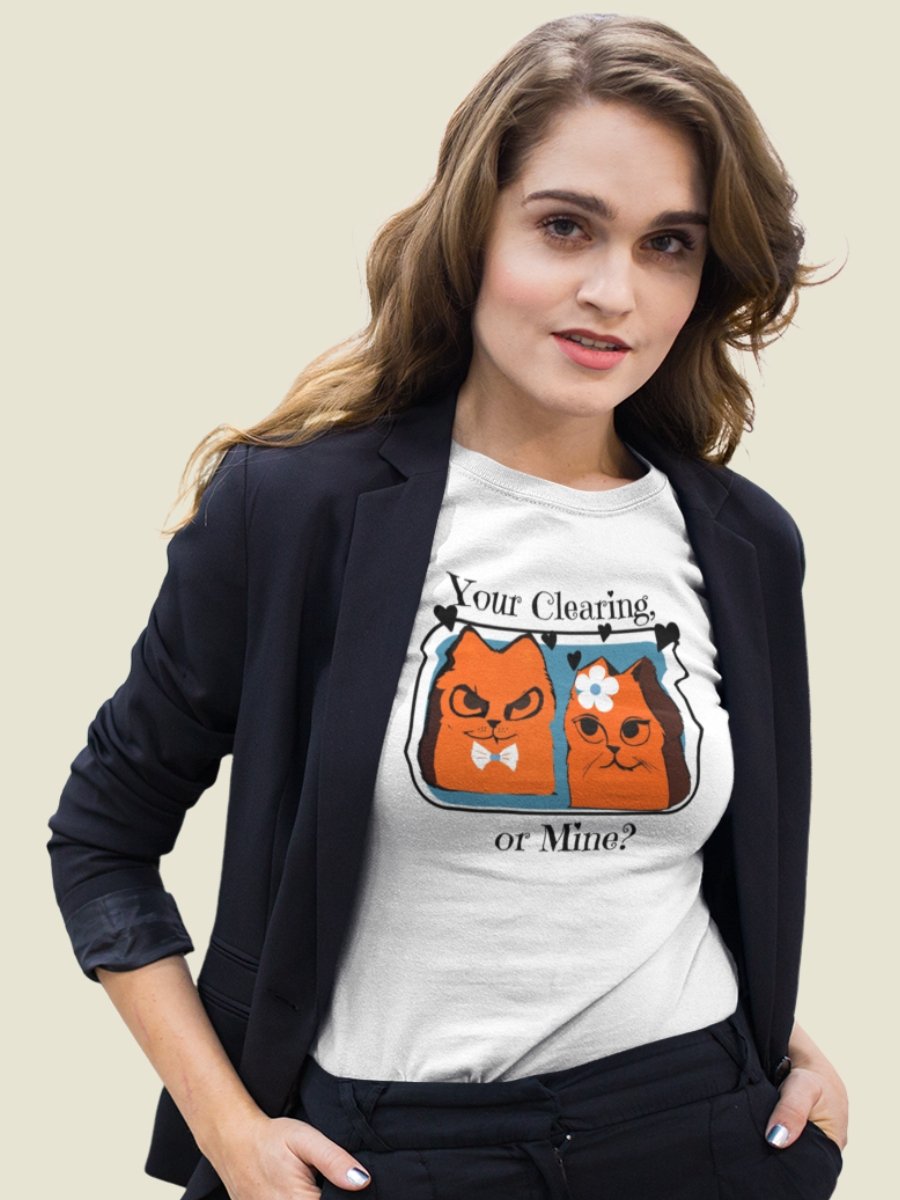 Root Cat Romance Shirt for Board Gamers, Your Clearing or Mine, Marquis De Cat on White *unofficial product image (1)
