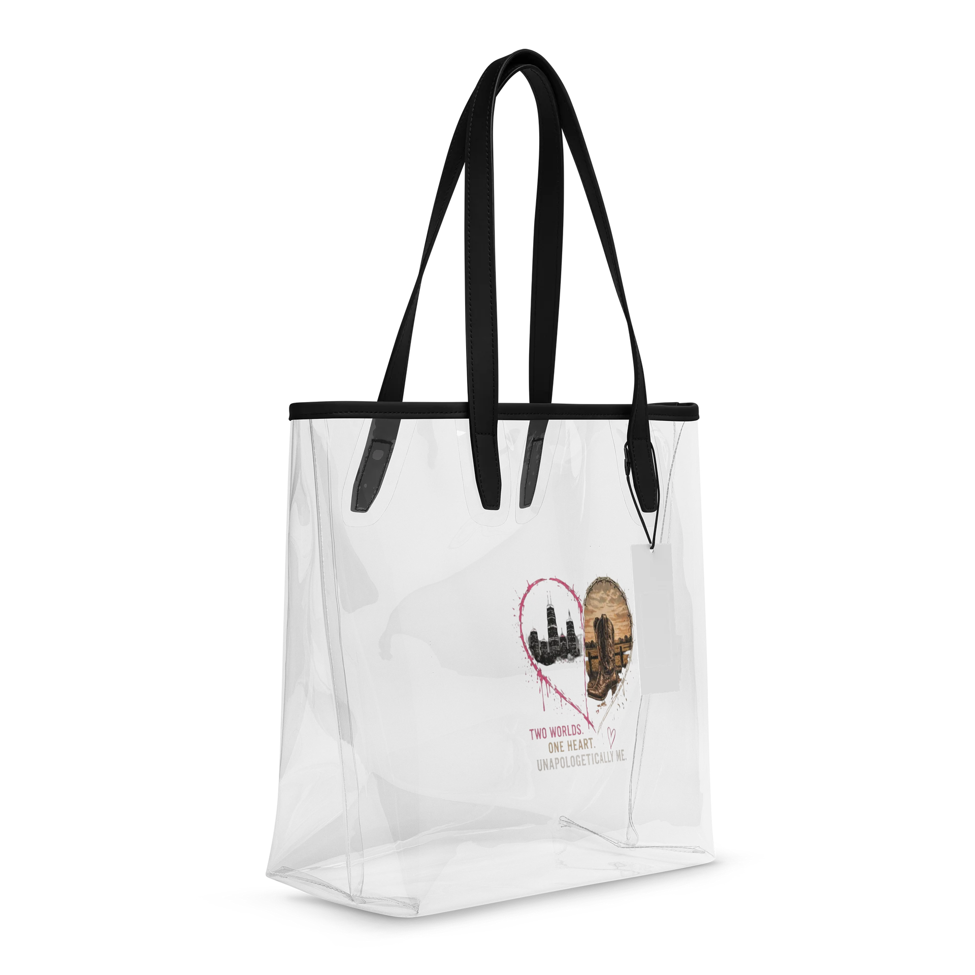Two Worlds. One Heart. Clear Tote product image (6)