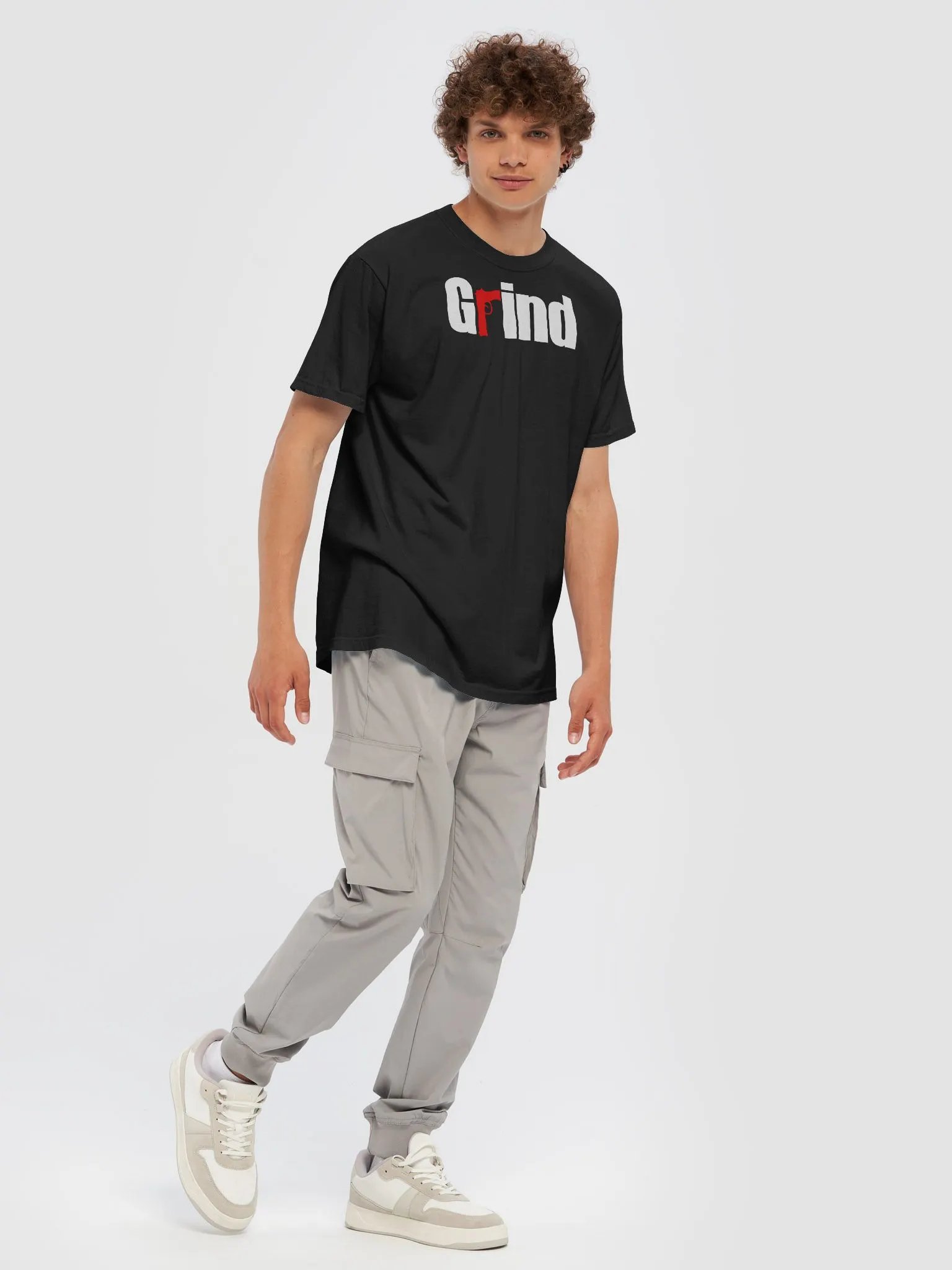 Grind Rebel Red Handgun Silhouette Tee product image (3)