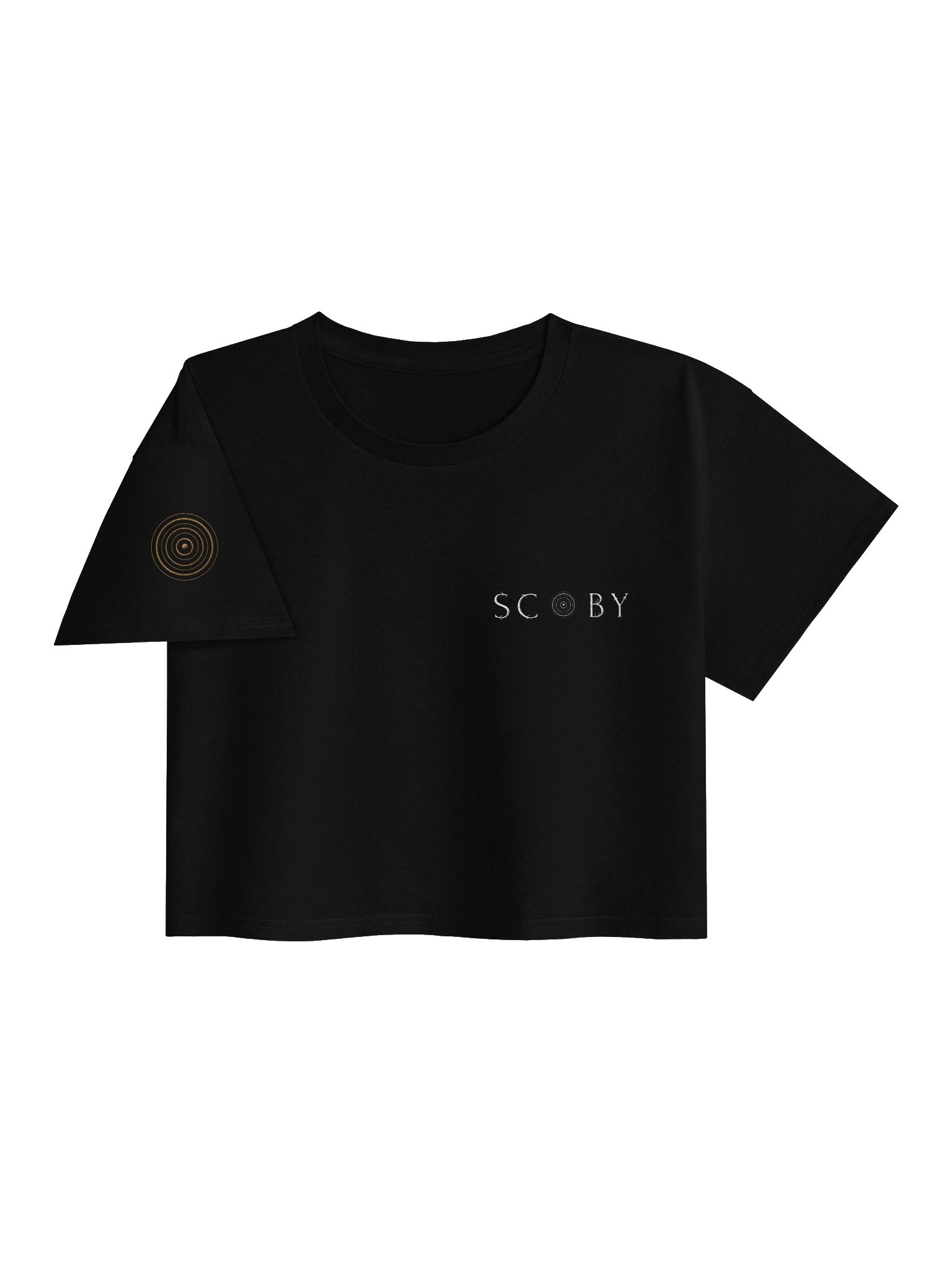 Embroidered Crop Top in Black product image (3)