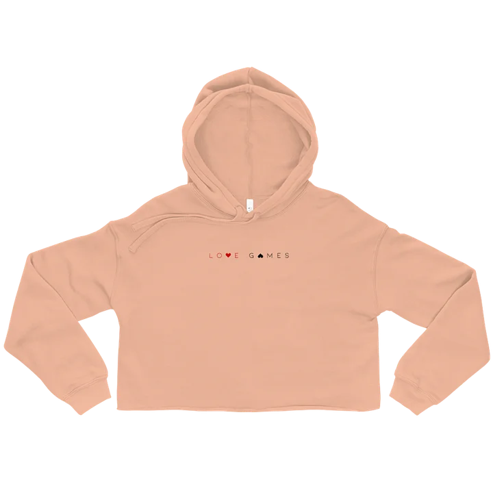 Love Games Women's Crop Hoodie - Peach product image (1)