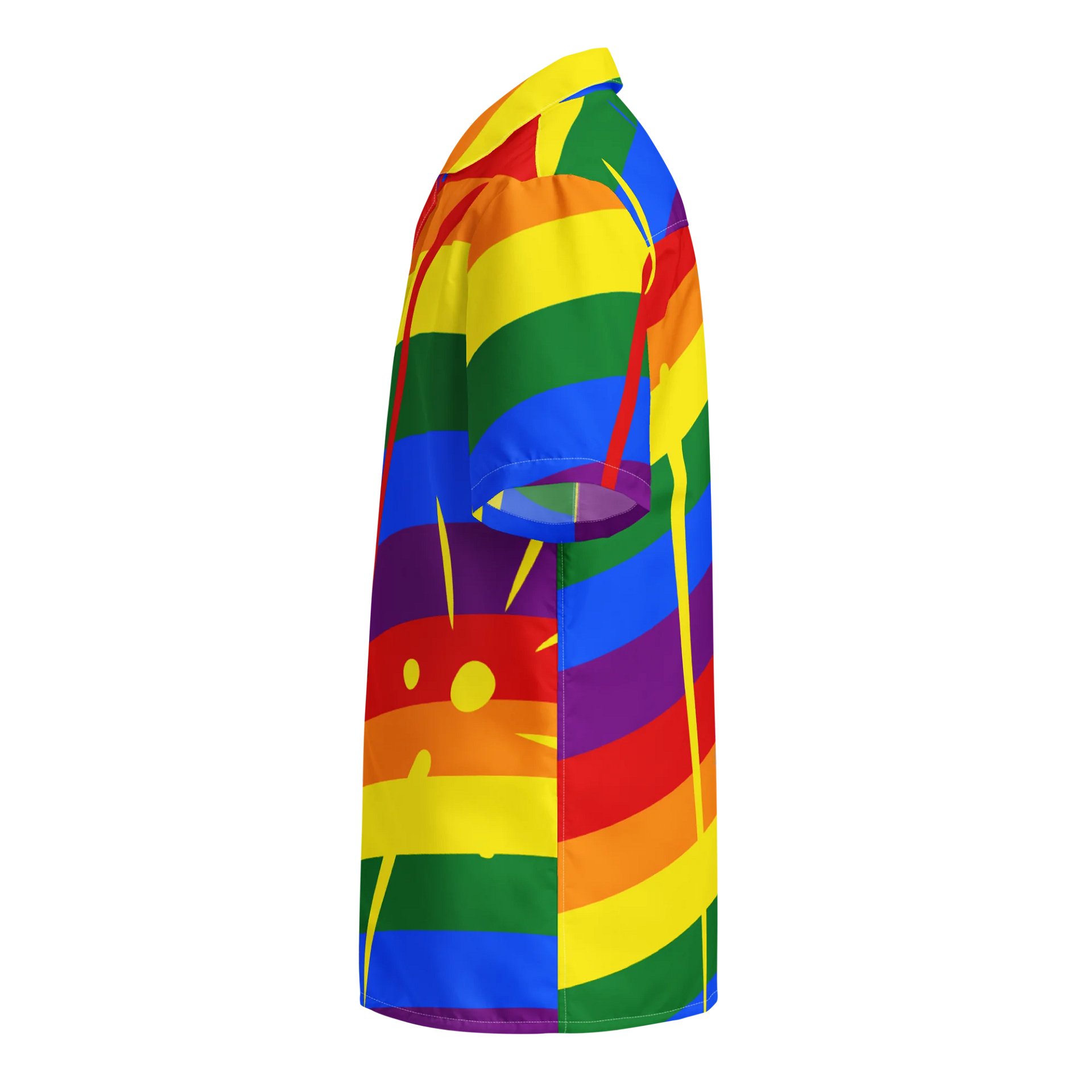 Rainbow Stripe With Color Splash Unisex Shirt - Pride product image (3)