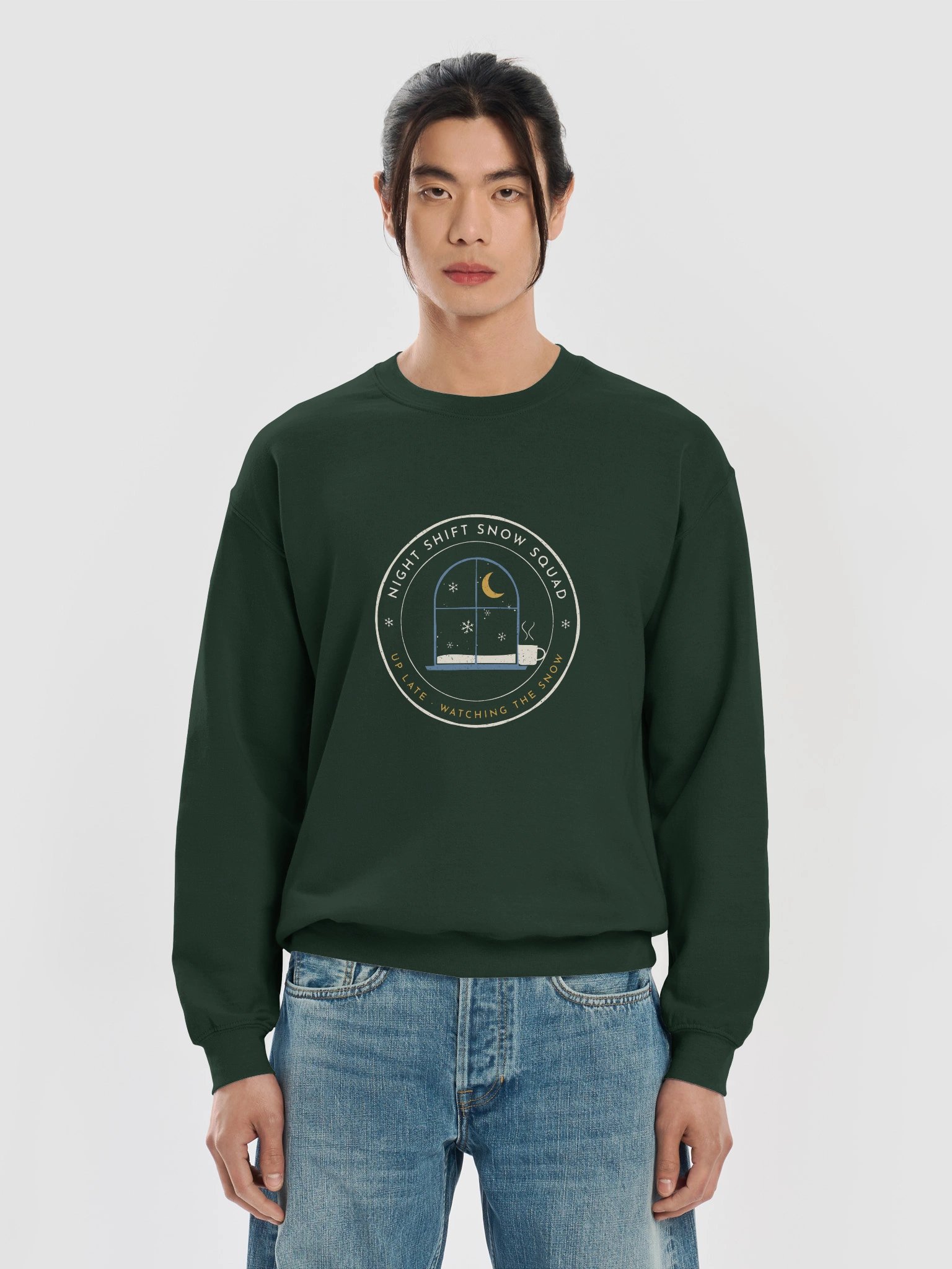 Men's Night Shift Snow Squad Crewneck product image (5)