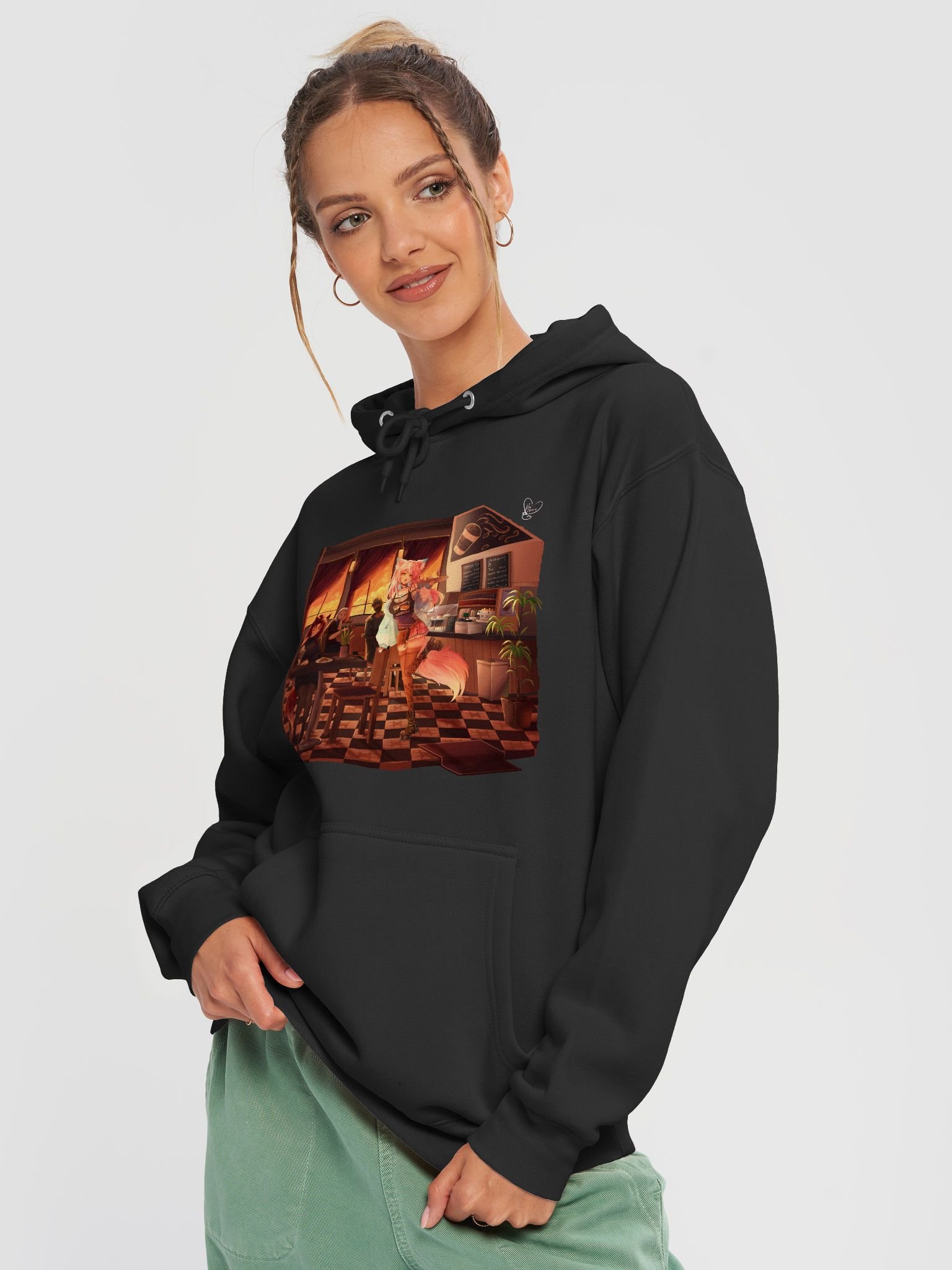 Workin' the Cafe Hoodie product image (3)