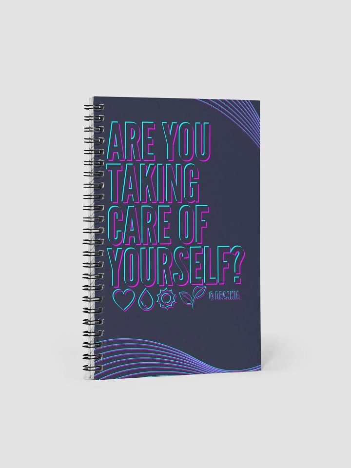 Neon Self-Care Spiral Notebook product image (1)