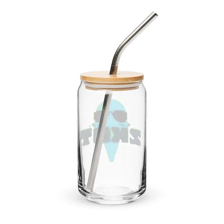 ZKOT Can Shaped Glass + Lid & Straw - Show your Support - Drinkware product image (2)