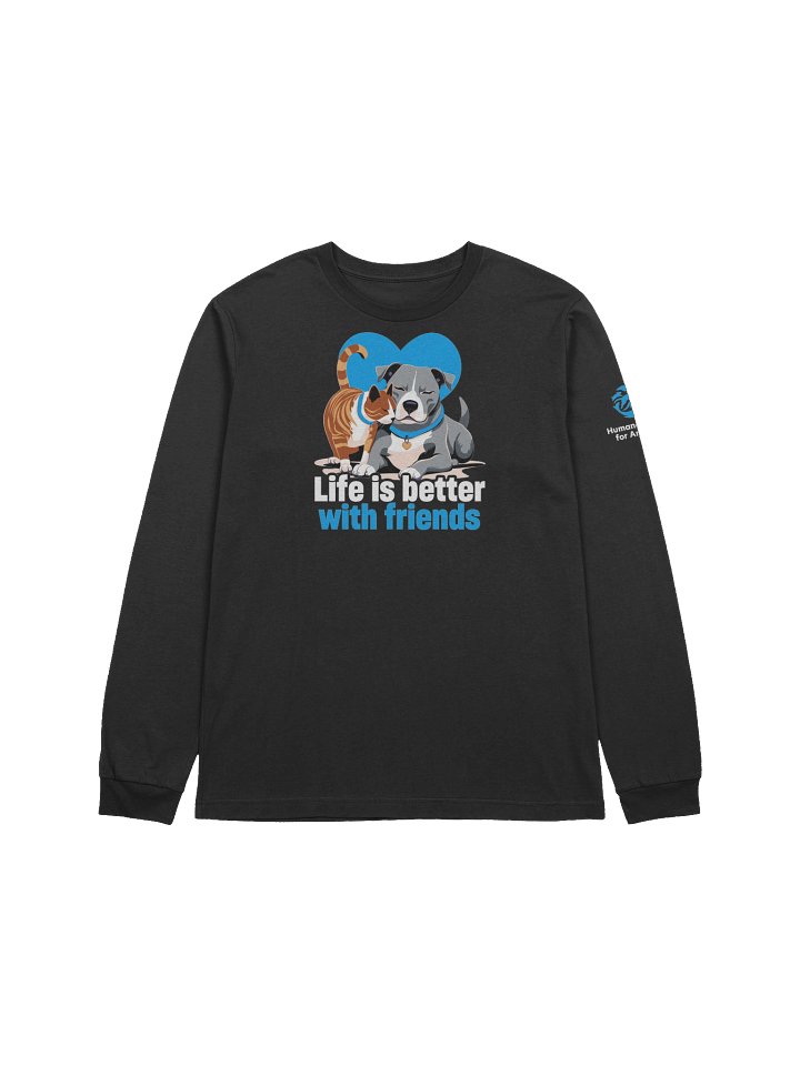 Life is better with friends - Long sleeve tee product image (1)