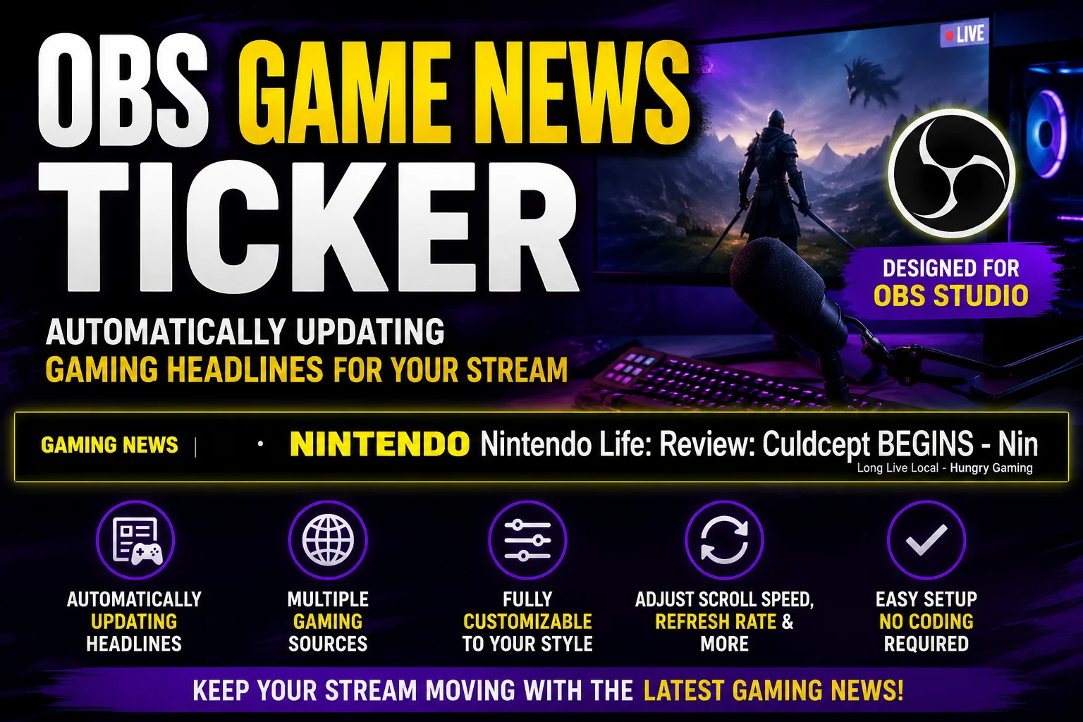 OBS Game News Ticker product image (1)