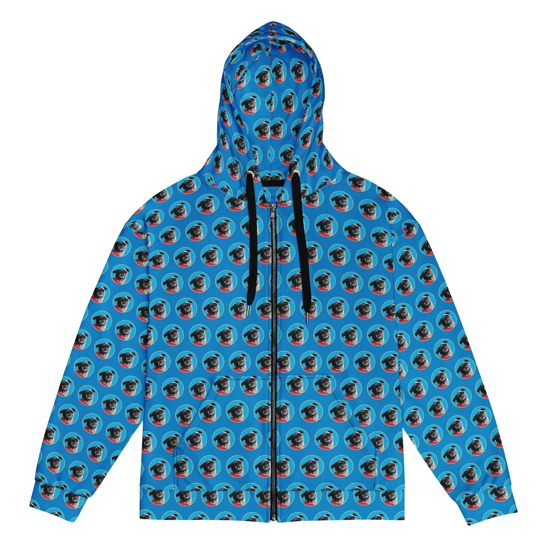 FranSci the Pug Mafia Zip Hoodie product image (1)