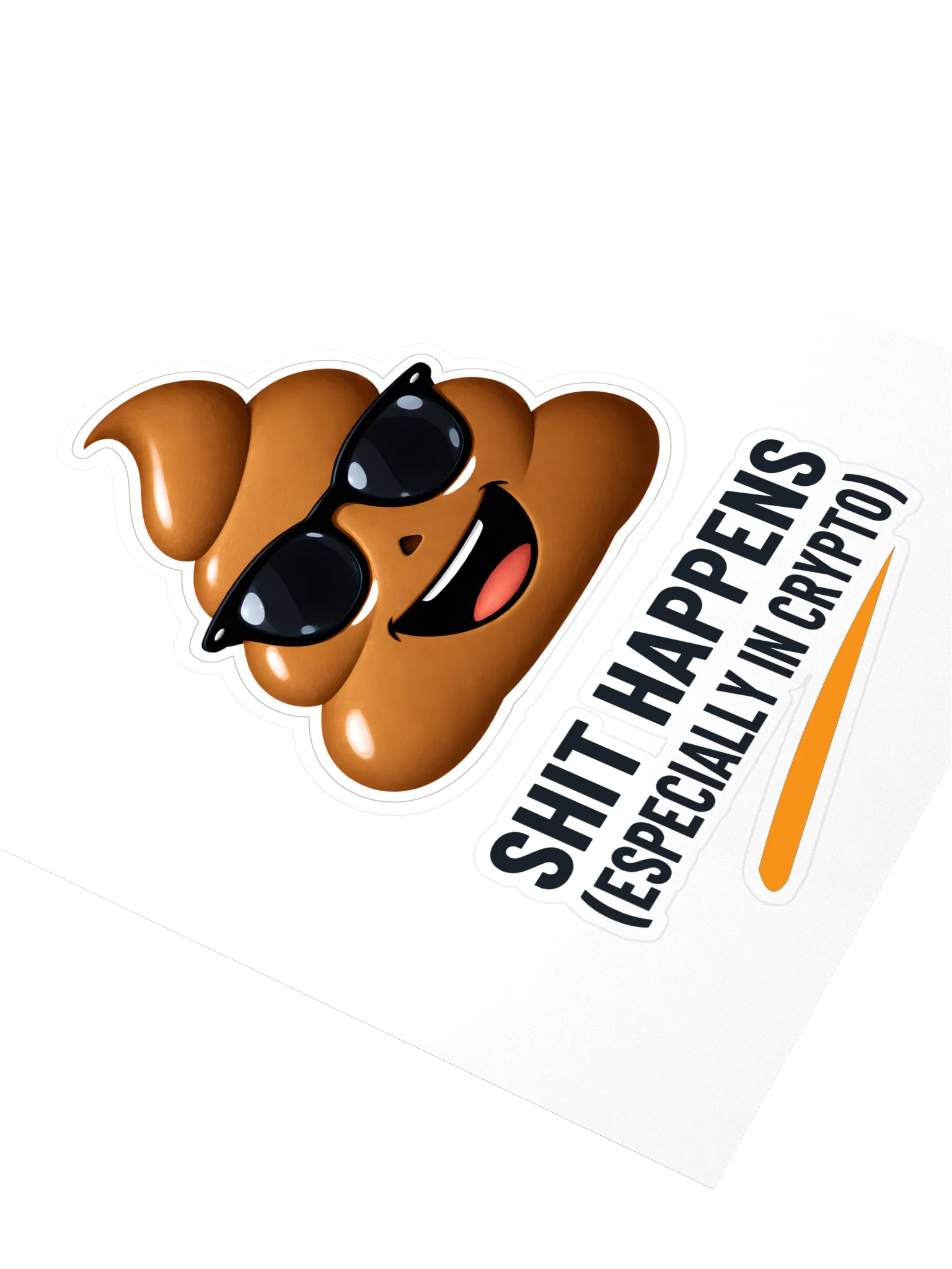 Shit Happens in Crypto Sticker product image (3)