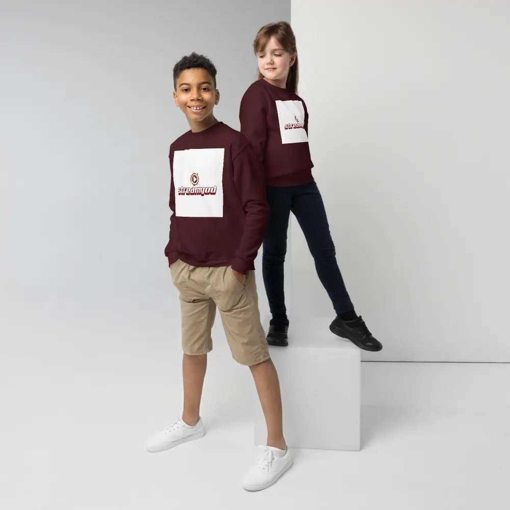 maroon youth STREAMGOD sweater product image (5)