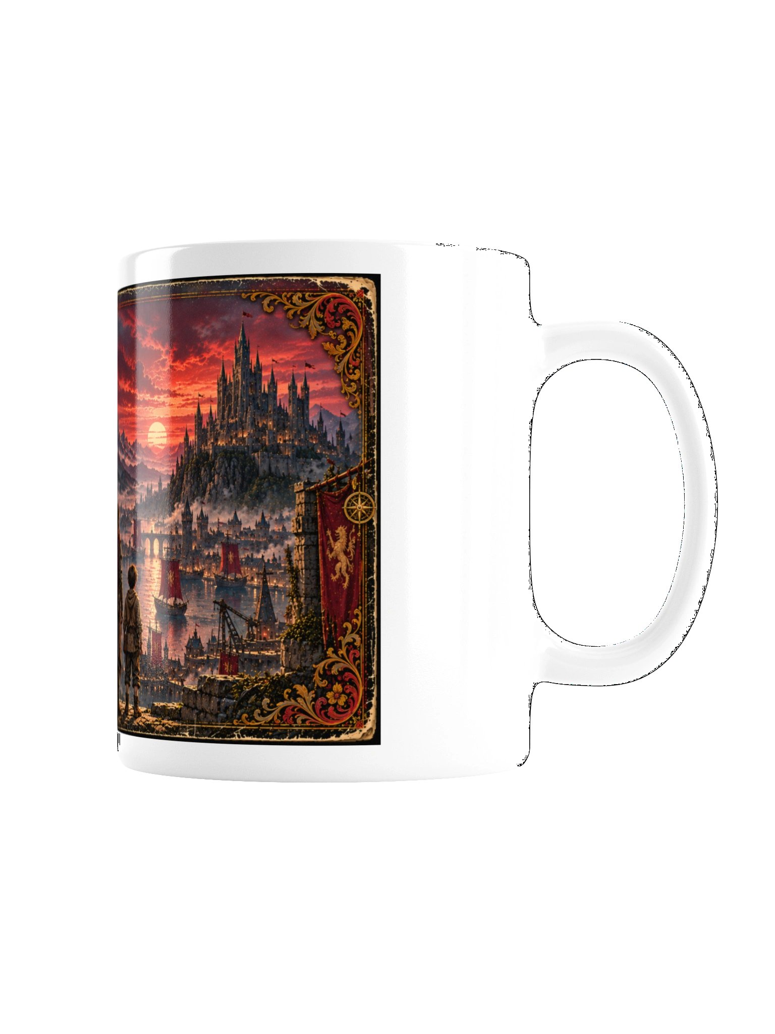 Legends of Kersia – White Ceramic Mug product image (7)