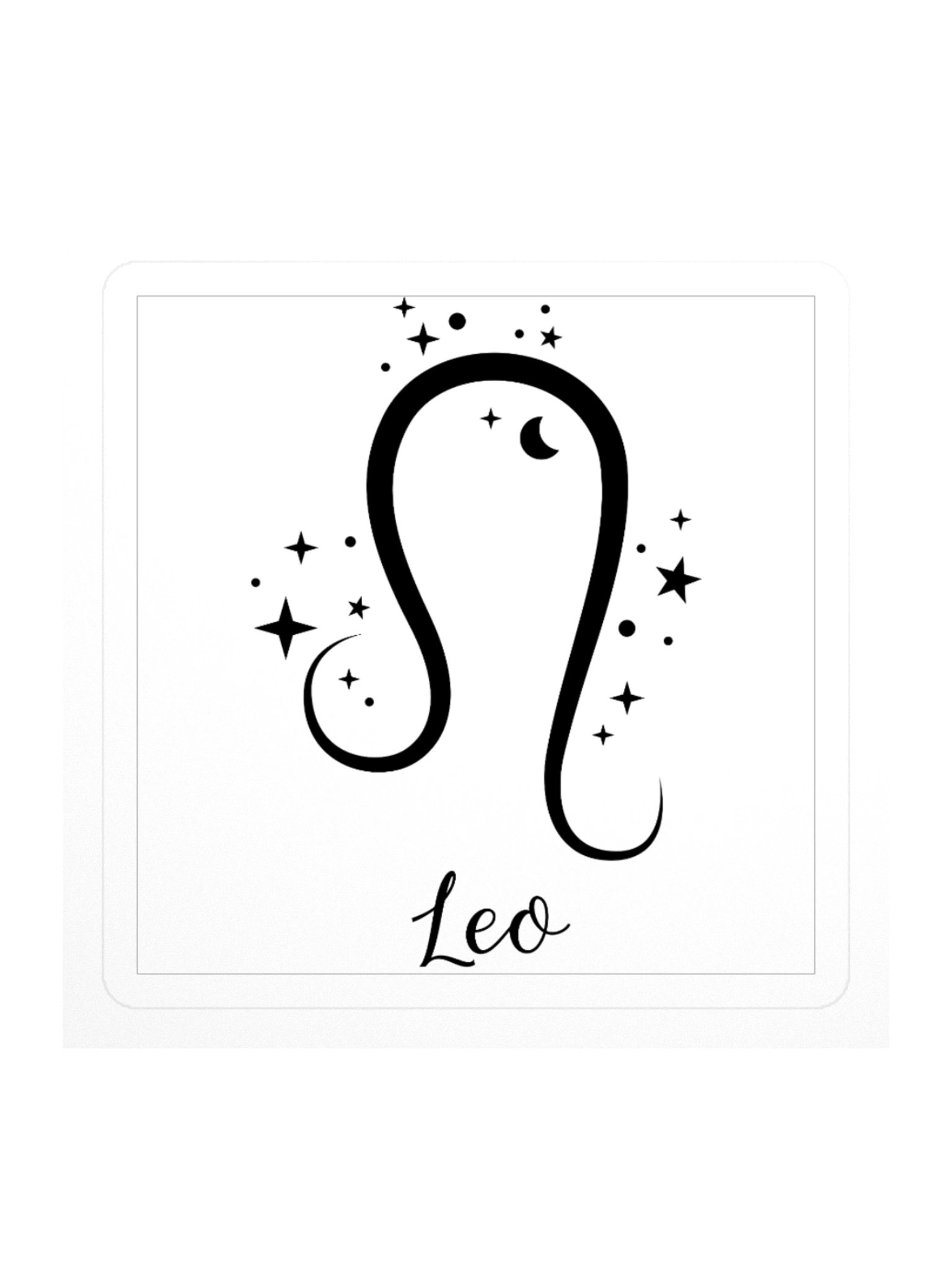 Leo Constellation Sticker — Minimalist Zodiac Decal product image (1)