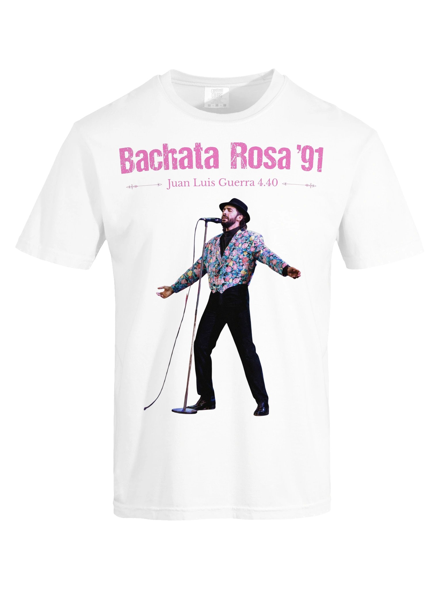 Bachata Rosa Vintage T-shirt + Digital Album (White) product image (5)