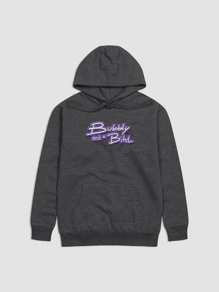 Bubbly and a B*tch (purple bubble design 2) embroidered heavyweight hoodie product image (10)