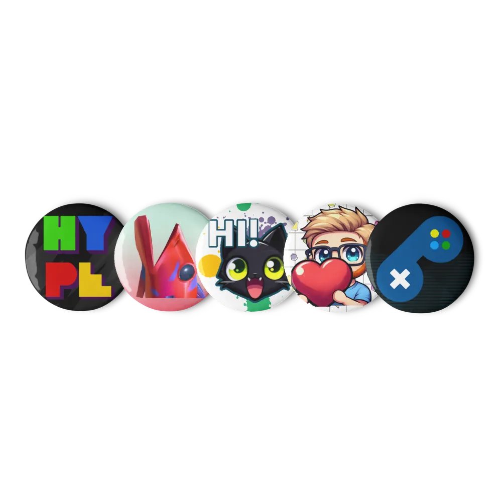 Twitch Emote Pin Buttons Set product image (11)