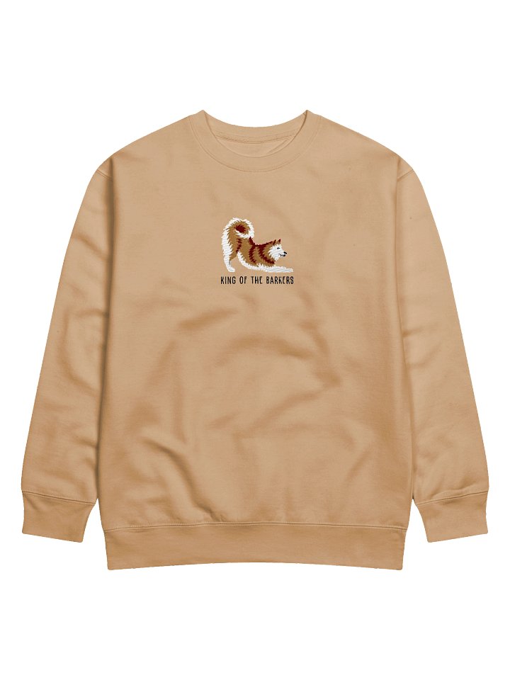 King of the Barkers Sweatshirt (Embroidered) of a Finnish Spitz(Gold) product image (6)
