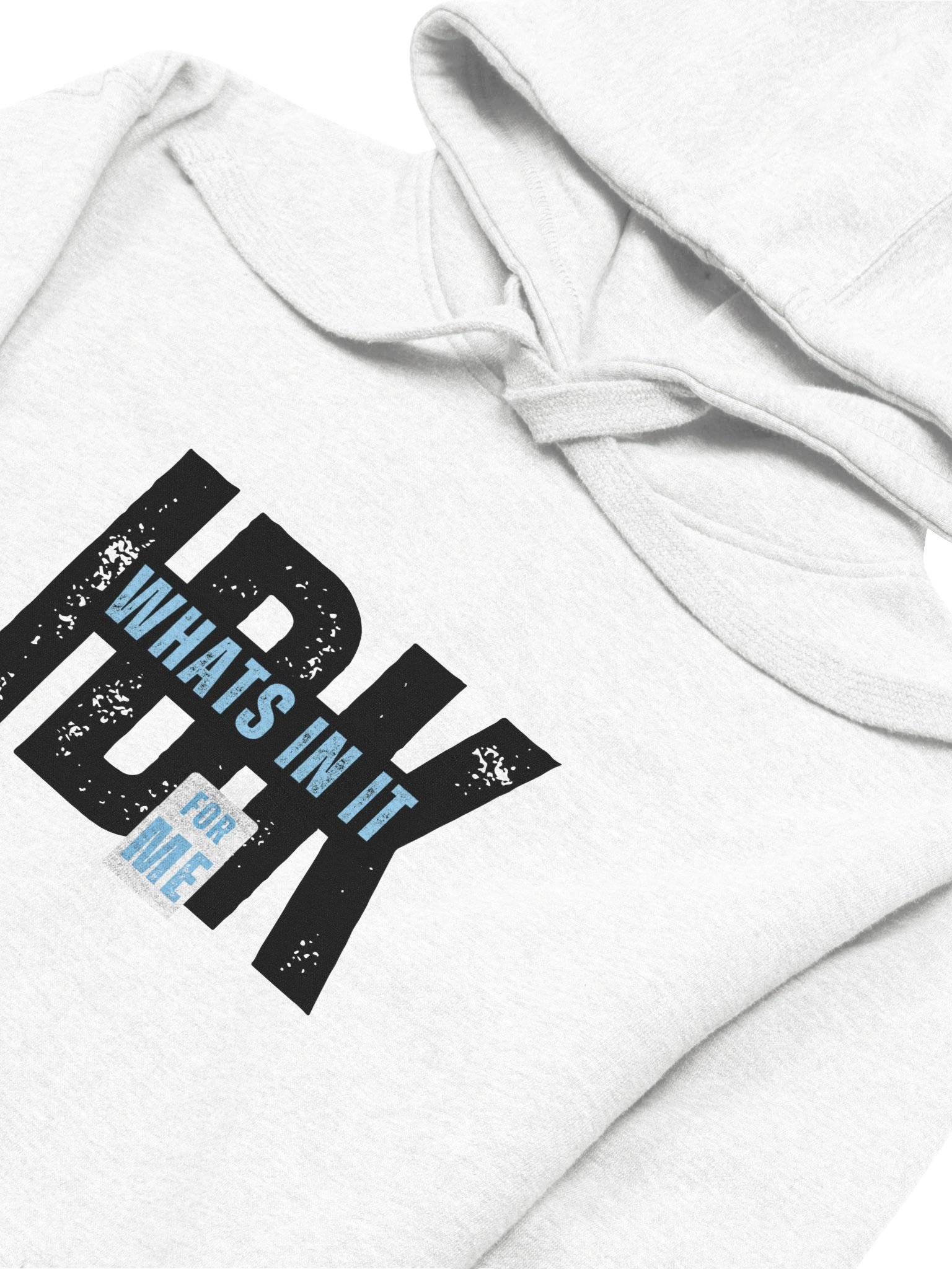 “IDK What’s In It For Me” Funny Sarcastic Hoodie | Bold Typography Hoodie for Savage Humor product image (2)