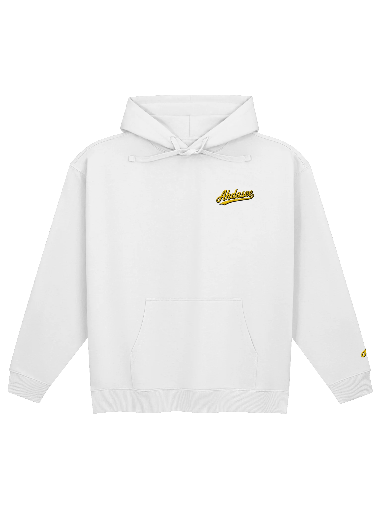 Ahdasee Signature Embroidered Hoodie – White product image (1)