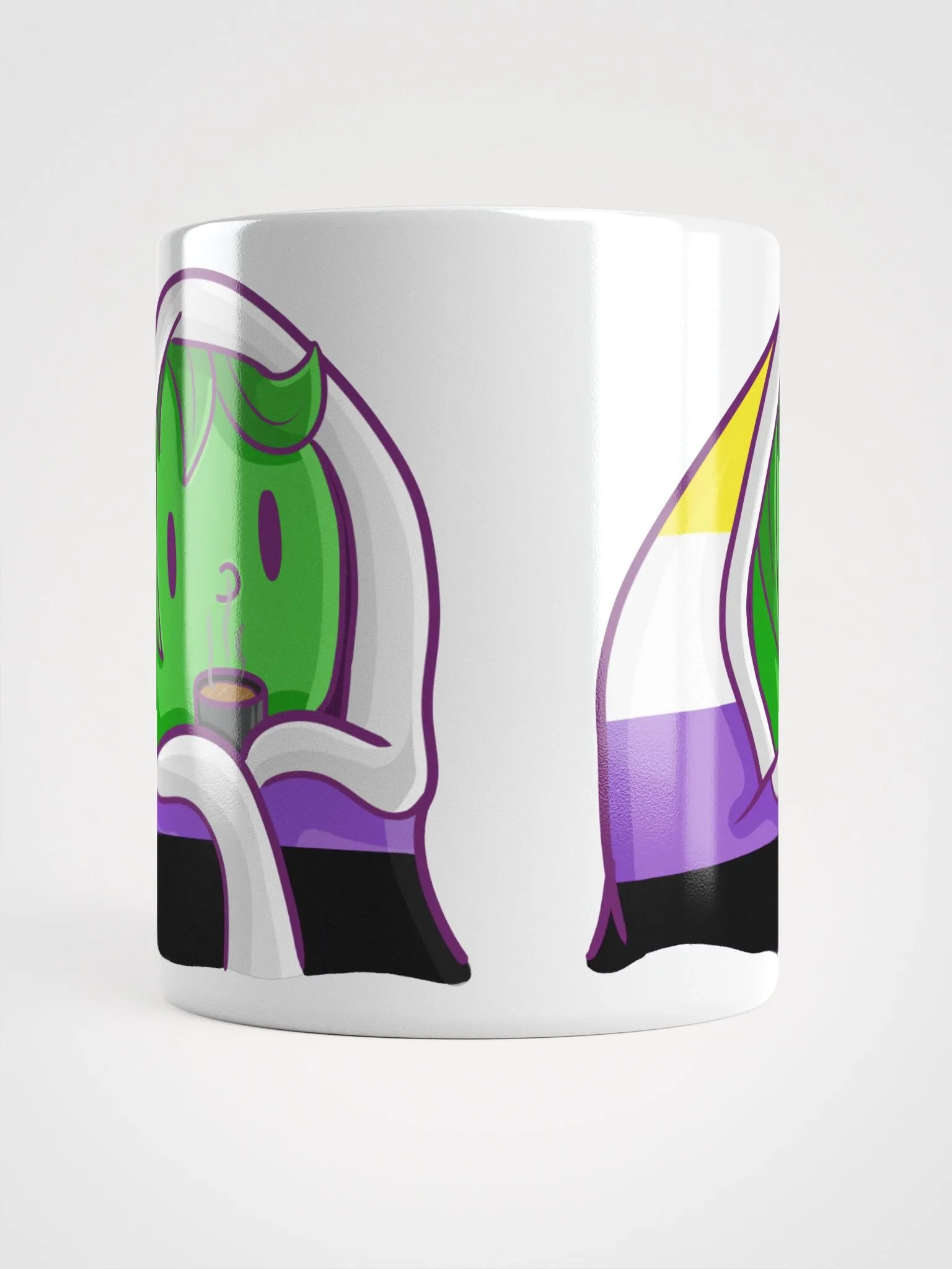 Enby Pride Cuddler Mug | Art by Duck product image (5)