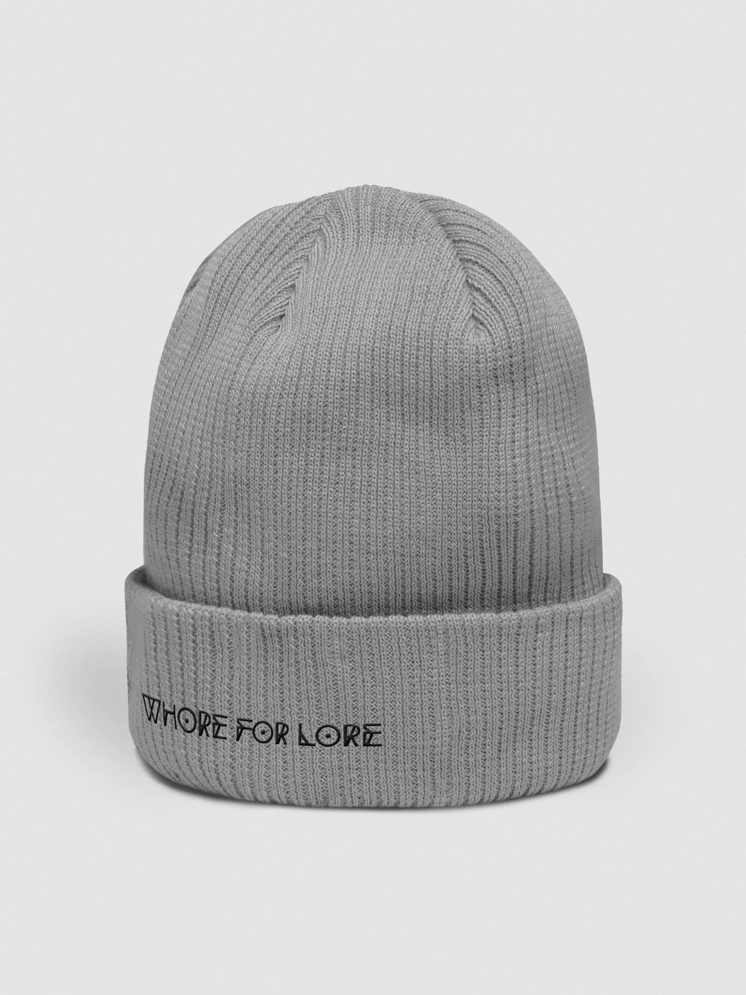 Whore for Lore Embroidered Beanie (Black) product image (29)