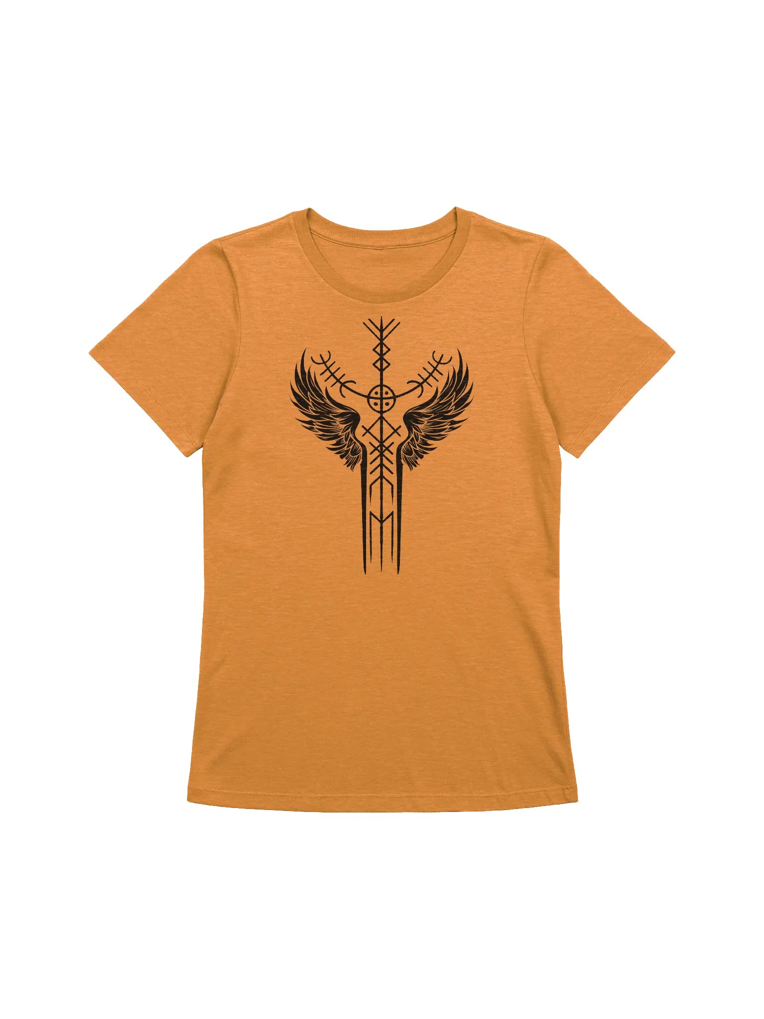 The Valkyrie Stave Women's Supersoft Relaxed-fit T-Shirt (black print) product image (2)