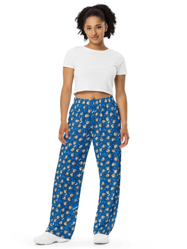 Pomeranian Blue Wide-Leg Pants product image (1)