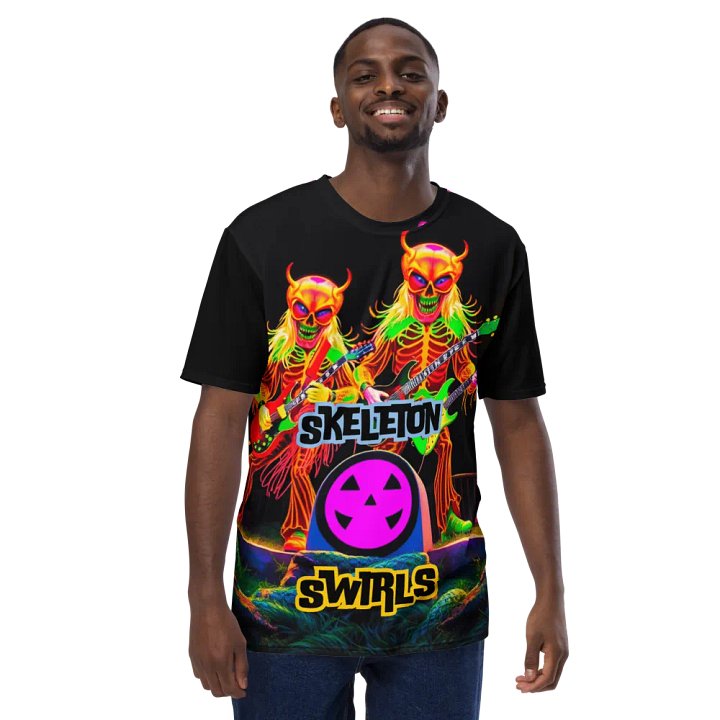 Skeleton Swirls T Shirt product image (1)