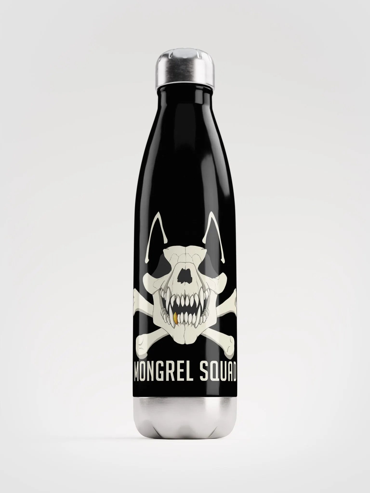 Mongrel Squad stainless steel waterbottle product image (1)