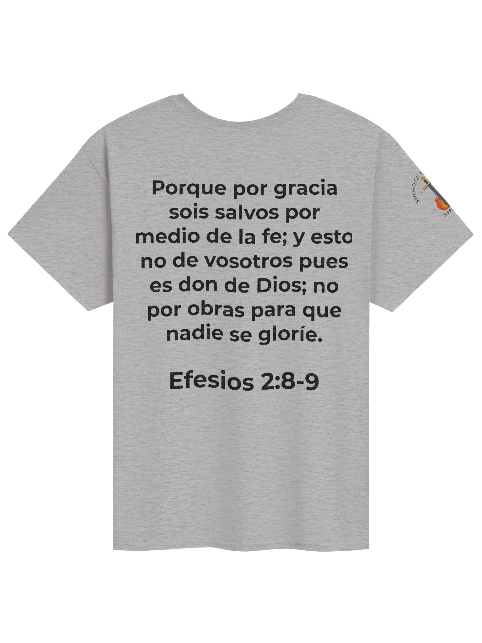 Efesios 2:8-9 "Salvos por Gracia" Camisa con Escritura product image (1)