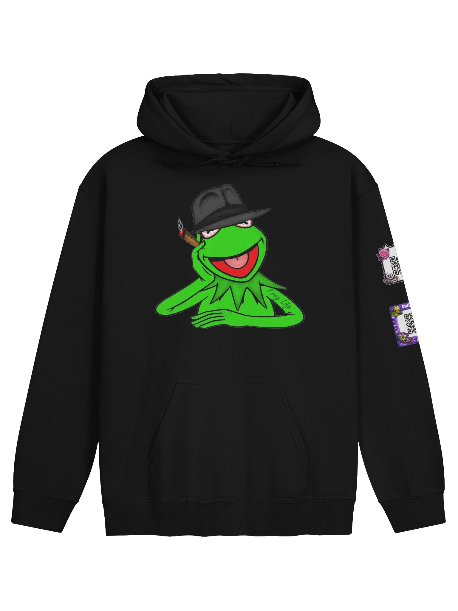 Stay Froggy Hoodie w/QR product image (2)