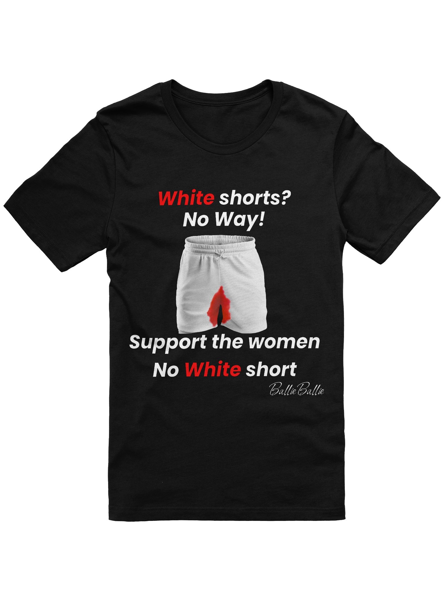 White short? No Way! Support the women No white short product image (1)