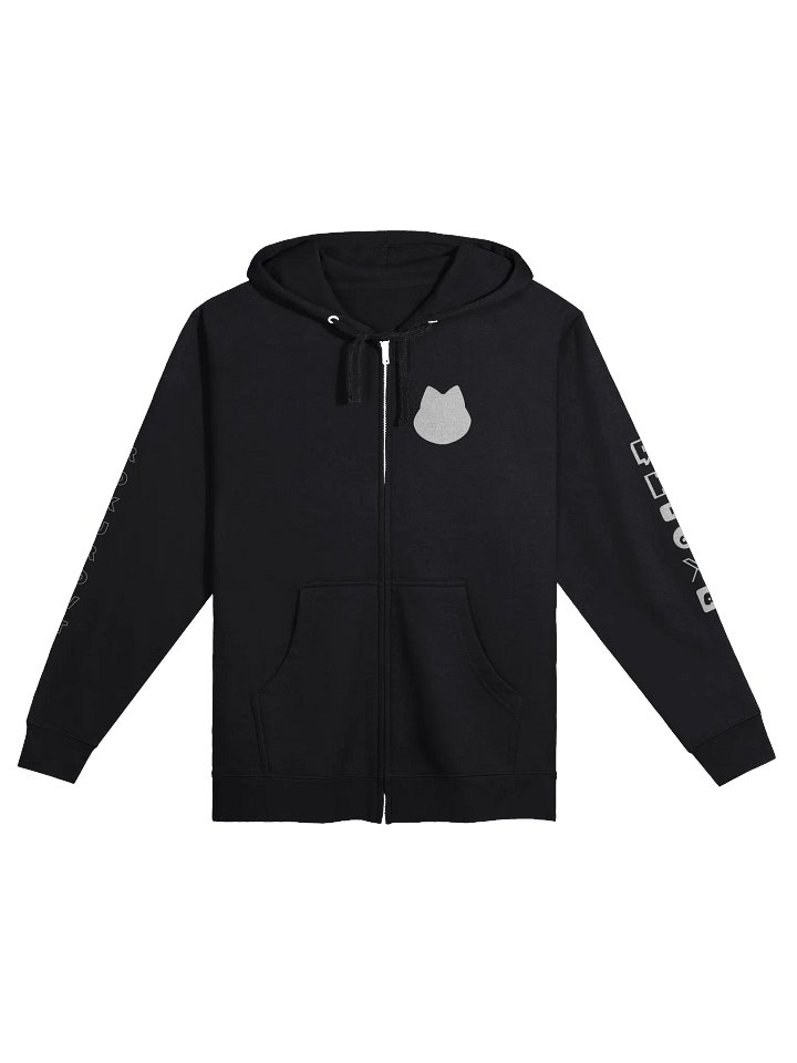 White Logo Zip Up Hoodie product image (1)