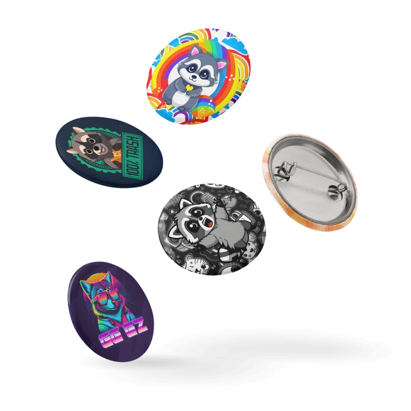 Raccoon Pin Set product image (7)