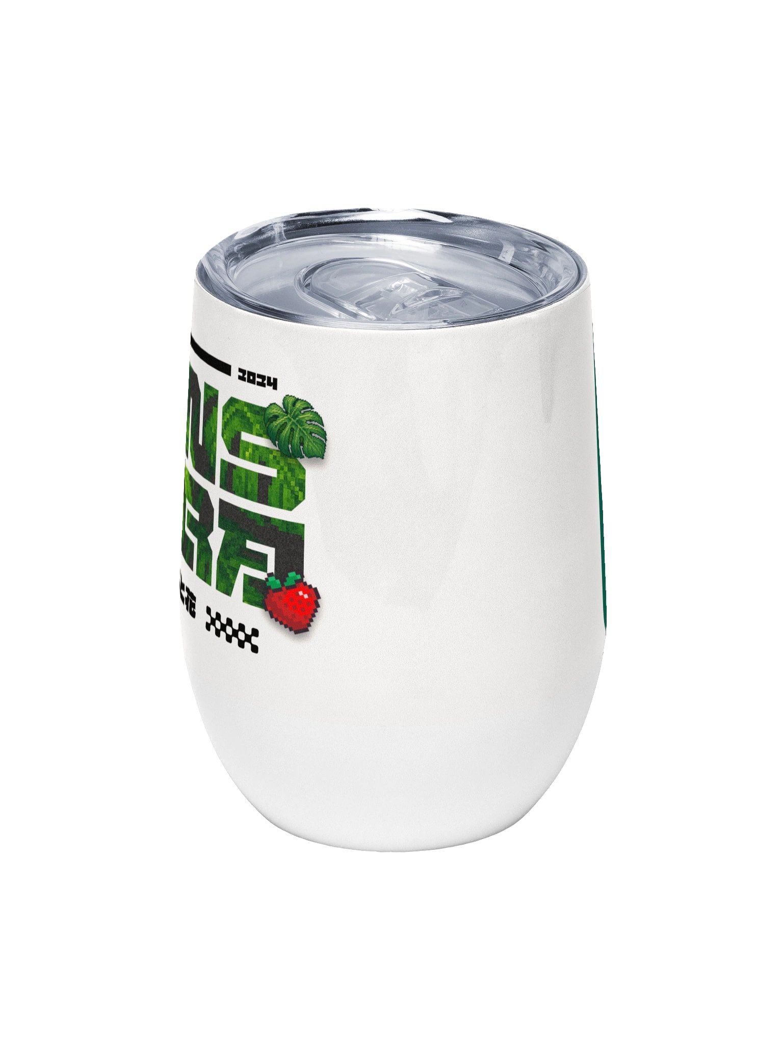 Pixelated Monstera Wine Tumbler product image (5)