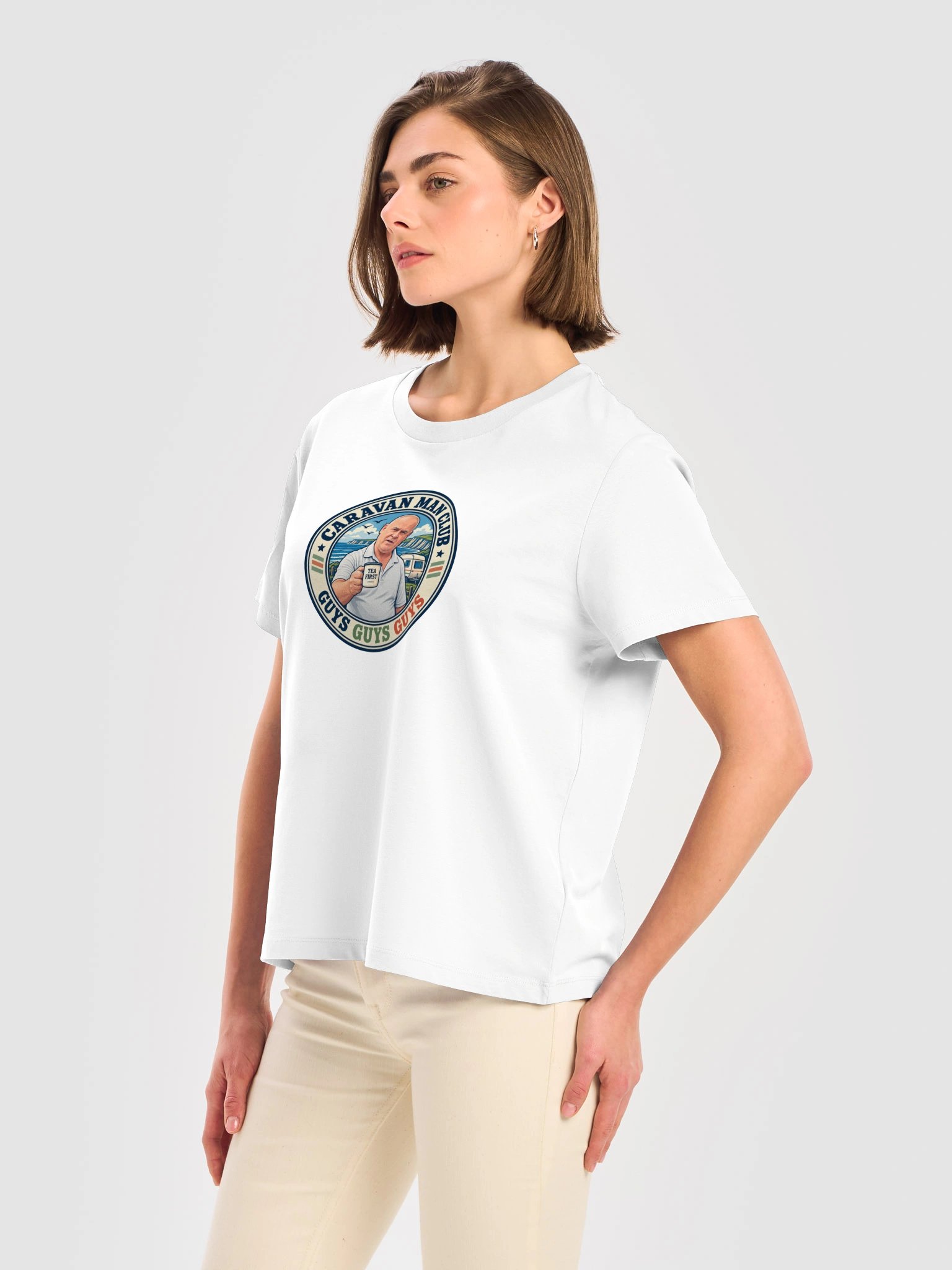 Guys Guys Guys | Women’s White Tee product image (8)