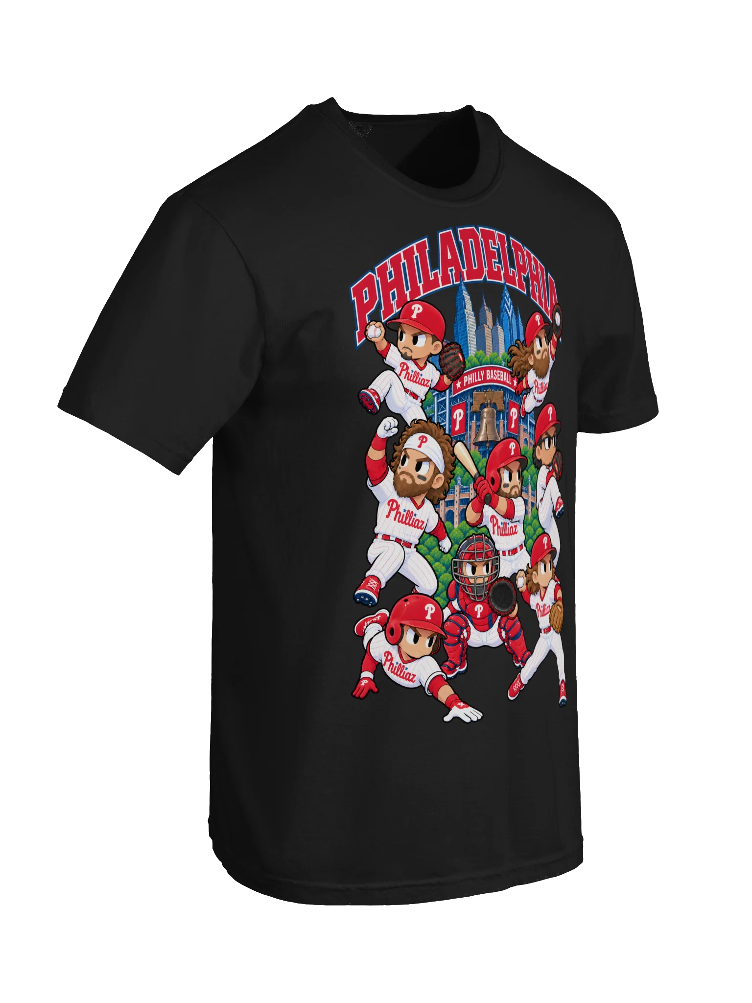 Philadelphia Baseball Animated Player T-Shirt product image (38)