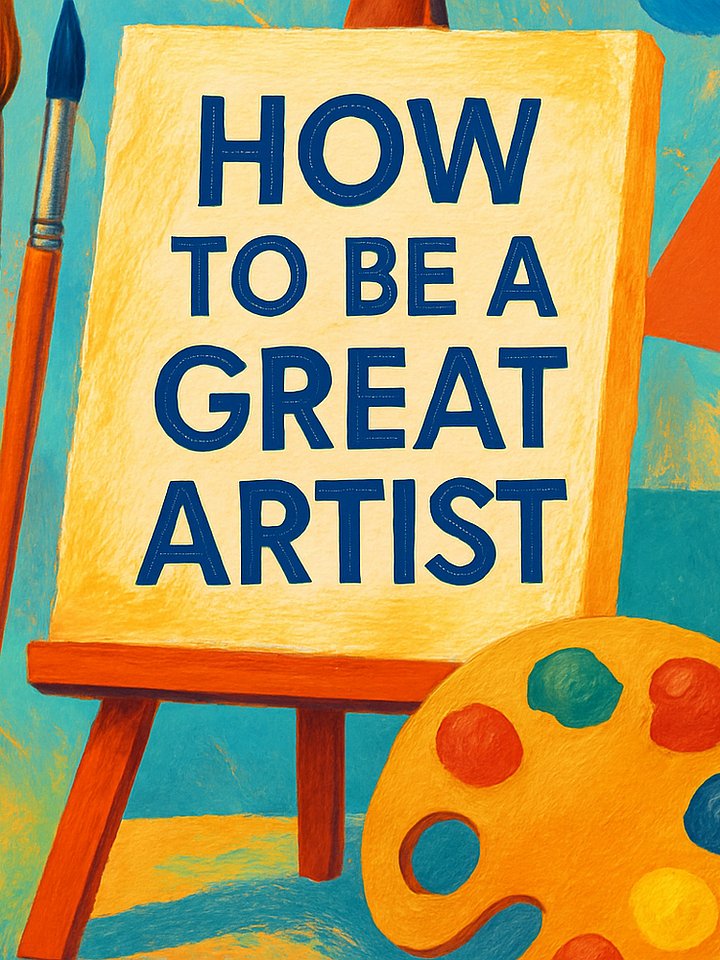 How to Be a Great Artist: The Complete Guide to Developing Your Talent and Succeeding in Art product image (1)