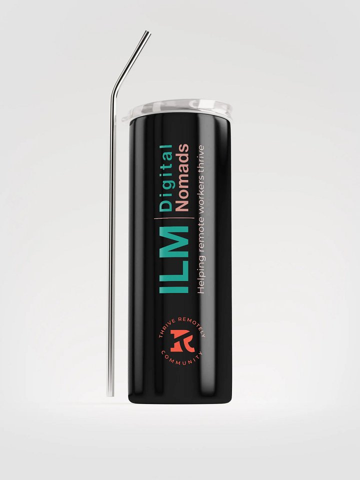 Stainless Steel Tumbler with Straw-ILM product image (1)