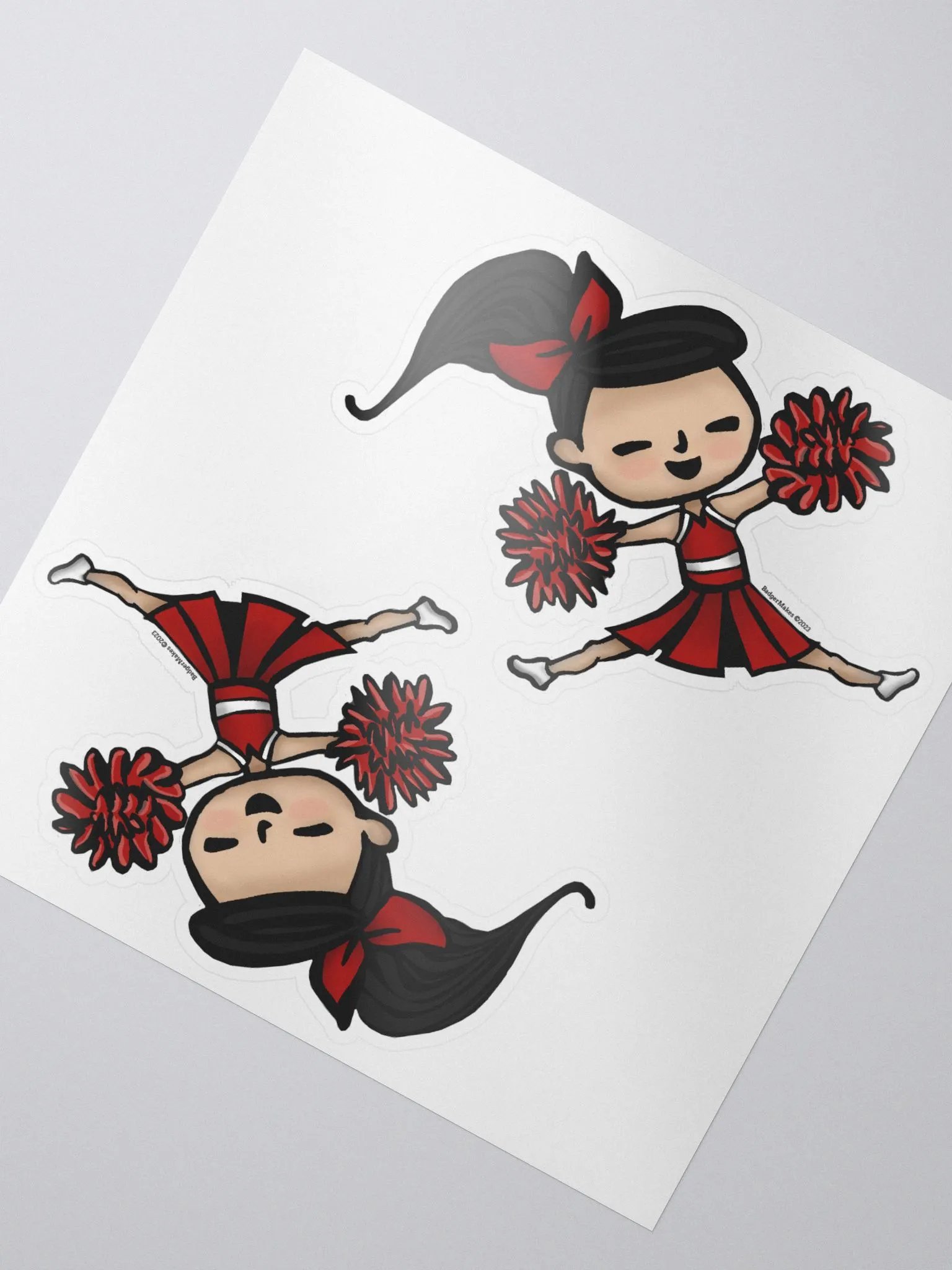 Kawaii Cheerleader - 2 Stickers product image (2)