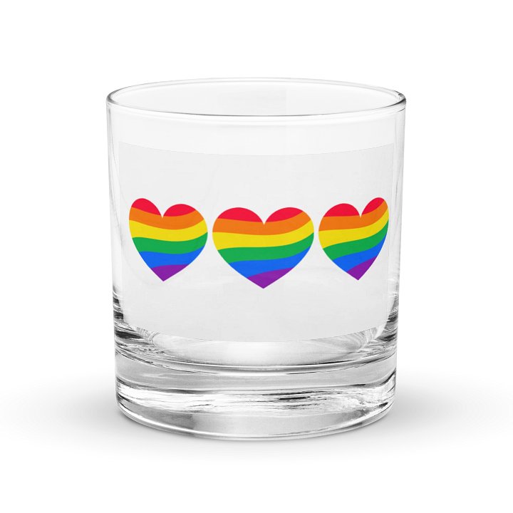 Prideful Hearts Rocks Glass Set product image (1)